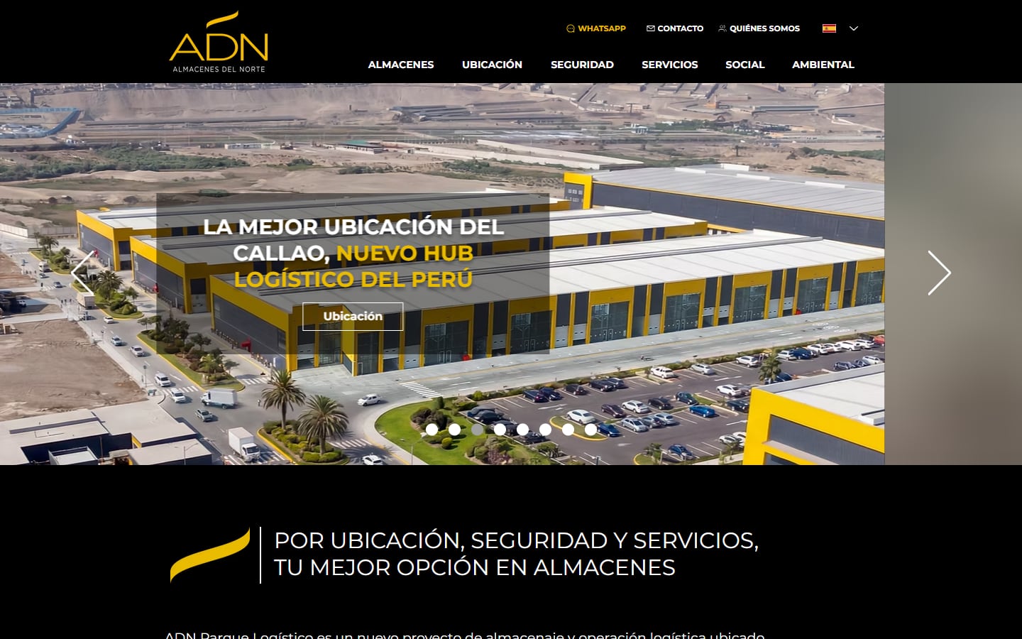 Web de ADN Parque Logístico